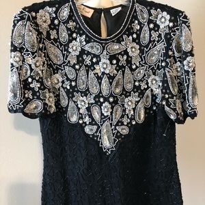 Laurence Kazar Sequence Black & Silver Size Small